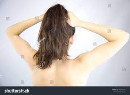 Gorgeous Long Hair Held Ponytail Naked Stock Photo 185937341 | Shutterstock