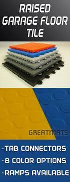 Greatmats Raised Garage Floor Tiles Offer Style And Functionality In An Easy To Install Package Garage Floor Tiles Garage Decor Garage Floor