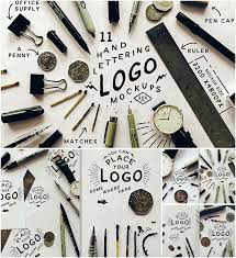Download Hand Lettering Logo Mockups Free Download