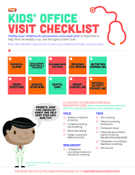 Get The Most Out Of Your Child S Next Doctor Visit With This Handy Checklist Preventive Care Chicken And Shrimp Recipes Chicken And Shrimp Pasta