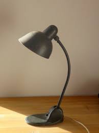 Original German Bauhaus Desk Lamp Matte Black In Original