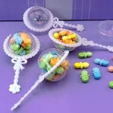 I don't use mine for dishes, but i do love it for scrubbing my shower stall! 12 Plastic Baby Rattle Favor Holders Nice Price Favors