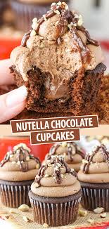 Nutella Chocolate Cupcakes Recipe Recipe In 2020 Cupcake Recipes Chocolate Chocolate Nutella Cupcake Recipes