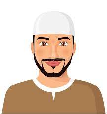 Photo About Arabic Oman Man Face Avatar Character Image With Beard Vector Illustration Isolated Eps Illustration Of Head Face East Wajah Pria Gambar Animasi