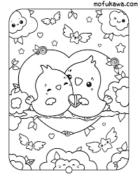 Sugarhai has made a couple of very cute colouring pages, that are free to download. Printable Kawaii Coloring Pages For Kids And Adults