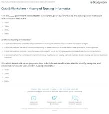 Only true fans will be able to answer all 50 halloween trivia questions correctly. Quiz Worksheet History Of Nursing Informatics Study Com