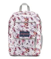 Black And White Floral Jansport Backpack Jansport Big Student Backpack Floral Memory Jansport Backpacks Big Student Student Backpacks Jansport