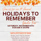 Holidays to Remember Vendor Fair event image