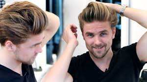 Slick back hair remains one of the most popular men's slicked back hair continues to be one of the best hairstyles for men. Men S Medium Hair Lenght With High Volume Blow Out Giveaway Men S Hairstyling Inspiration 2015 Youtube