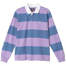 Classic Stripe Rugby Long Sleeve Shirt Men Long Sleeve Tshirt Men Workwear Shirts