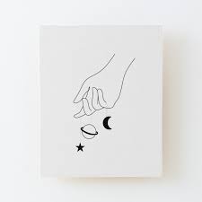 Line Art Hand With Planets Of The Solar System By Onelineprint Redbubble In 2020 Line Art Tattoos Line Art Line Art Vector