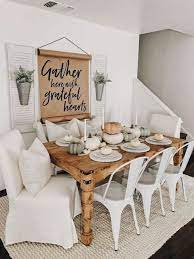 Shop all farmhouse dining room furniture. 43 Wonderful And Cool Farmhouse Style Dining Room Design Ideas 3 Farmhouse Style Dining Room Farmhouse Dining Rooms Decor Dining Room Wall Decor