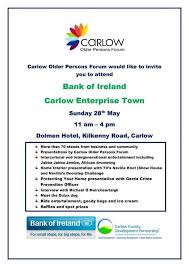 Last week i put a deposit down on a is bank of ireland your business? Bank Of Ireland Carlow Enterprise Town Carlow Public Participation Network