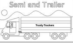 They color, cut, fold on the dashed line putting the pages in correct order, then glue them to the base of the. 22 Semi Truck Coloring Page Ideas Truck Coloring Pages Coloring Pages Online Coloring Pages