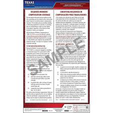 Not able to find the information required? Texas Notice 8 Required Workers Compensation Coverage Poster