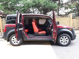 My E Has New Red Leather Seats Honda Element Camping Honda Element K Car