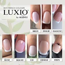 Gina Silvestro V Instagram Current Luxio French Collection 10pc Set Available At Gelessentialz Com Link In Square Acrylic Nails Gel Nails Nail Polish