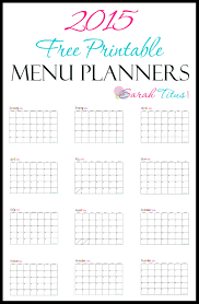Custom Editable Free Printable 2015 Calendars Sarah Titus Menu Planner Printable Free Calendar Printables Free Printables