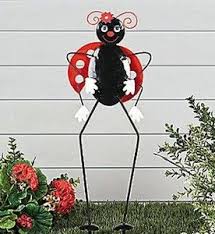 Tall Ladybug Garden Stake Metal Yard Decoration New Ladybug Garden Yard Art Yard Decorations Summer