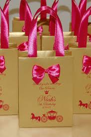 Birthday Party Goodie Bags For Girls Gold Pink Birthday Gift Bags For Party Favor For Guests Etsy Birthday Gift Bags Princess Birthday Party Favors Birthday Party Favors