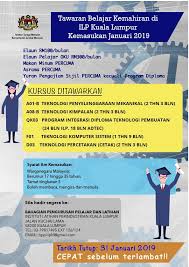 Tarikh kursus adalah tertakluk kepada jumlah permohonan bagi sesuatu kursus. Kursus Kemahiran Jangka Pendek 2019 Jet Skaa