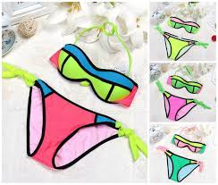 Girls Swimming Costume Bikini Swimwear Kids Swimsuit Swim Sets Age 3 12 Years Bikinis Swimming Costume Bikini Set Swimsuits