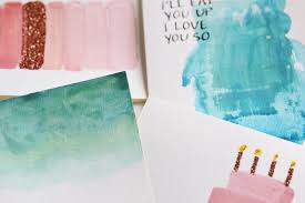 As low as $0.70 per piece. Diy Watercolor Cards With Calligraphy And Glitter The Pastiche