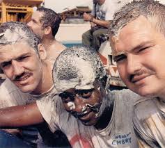 USS Midway Equator Crossing 1985 & 1987
