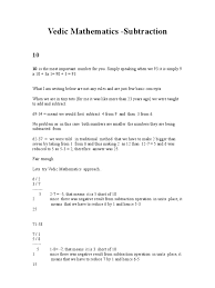 Vedic mathematics, which simplifies arithmetic and algebraic operations (given in your ncert solutions), has. Vedic Mathematics Subtraction Subtraction Teaching Mathematics