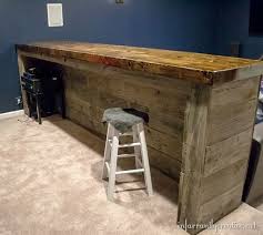Man Cave Wood Pallet Bar Free Diy Plans Infarrantly Creative Wood Pallet Bar Man Cave Home Bar Bar Plans