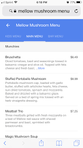 Mellow Mushroom Potebella Stuffed Mushrooms Mellow Mushroom Menu Kids Menu