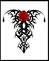I'm more into the whole gothic stuff if that helps. Gothic Rose Tattoo Print V1 By Quicksilverfury On Deviantart Tribal Rose Tattoos Goth Tattoo Rose Tattoo Design