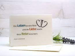 Eine goldene hochzeit ist ein ganz besonderes ereignis für alle beteiligten. Das Leben Ist Eine Reise Karte Liebe Hochzeit Valentinstag Karte Liebe Gluckwunschkarte Hochzeit Kartenideen