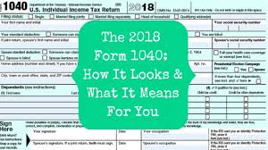 Form 1040 is used by citizens or residents of the united states to file an annual income tax return. The 2018 Form 1040 How It Looks What It Means For You The Pastor S Wallet