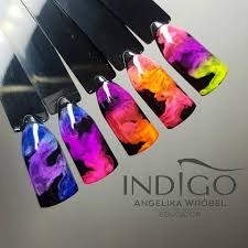 Summer Nails Smoke Powder Indigo Indigo Indigonails