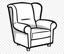 Office furniture office chair chair clipart. Book Black And White Clipart Chair Table Couch Transparent Clip Art