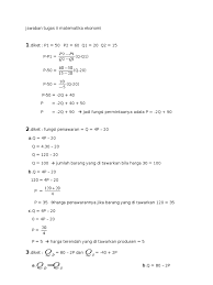 Check spelling or type a new query. Jawaban Tugas 2 Matematika Ekonomi Espa4122