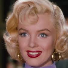 True blue… Not brown, green, violet…or any other color. Despite rumors to  the contrary, Marilyn's eyes were blue. And no, she didn't wear colored  contacts, also rumored to be true. There is