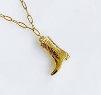 Wholesale cowboy boot necklace for your store