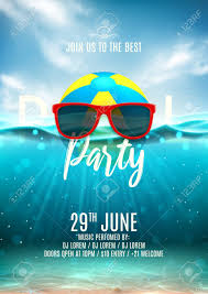 Download psd flyer templates for free. Summer Pool Party Flyer Template Vector Illustration With Underwater Royalty Free Cliparts Vectors And Stock Illustration Image 124948545