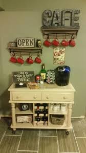 In Addition To More Counter Space This Can Provide More Storage Space Coffeebarideas Design Coffeeb Coffee Bar Home Diy Coffee Bar Table Office Coffee Bar