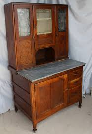 antique oak sellers kitchen cabinet
