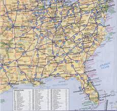 Map of the united states with state capitals. Maps Of Southern Region United States