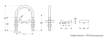 Saddle Series Short Saddle U Bolt Clamp Short Saddle U Bolt Cla