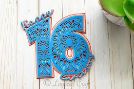 Download 3d 16th Birthday Mandala Cake Topper Layered One Birthday 1200503 Cut Files Design Bundles