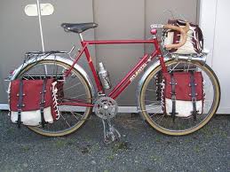 mixi m kojimaさん エージェント地下さん アトランティス キャンピング バッグは後からオリジナルに似せて作る ヴィンテージ自転車 ランドナー 自転車