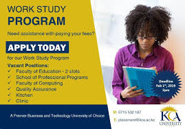 We did not find results for: Kca University Work Study Program For The Following Facebook