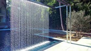 Attach the support with screws. China Outdoor Decorative Water Waterfall Wall Rain Curtain Fountain China Garden Mermaid Water Fountain And Mini Water Fountain Indoor Price