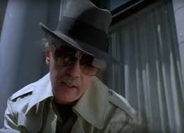 John Carpenter's cameo as 'Trench Coat Man' in the ill fated 90s comedy,  'Silence of the Hams.'