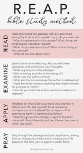 A Quick Guide To The Reap Bible Study Method A Free Printable Bible Study Scripture Bible Study Notes Bible Study Tips